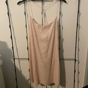 Flirty slip, sequined dress! Never worn!
